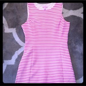 Lilly Pulitzer Cut Out Back Stripe Shift Dress M